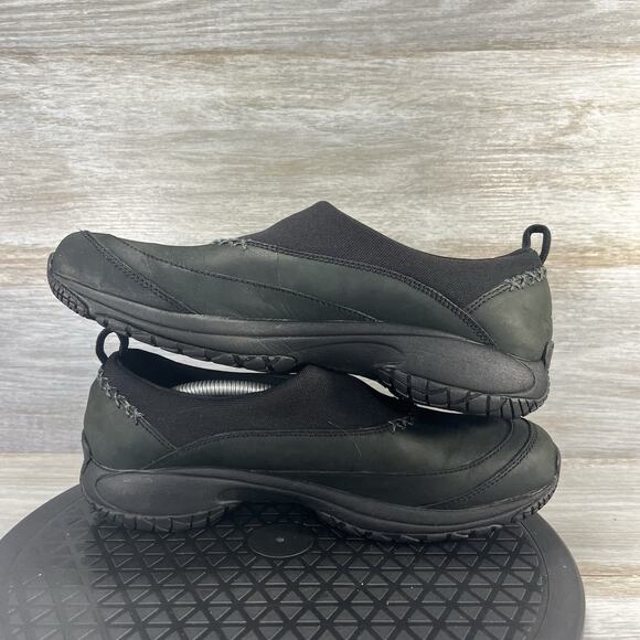 Merrell Women’s Encore Stowe Black Leather Slip-On Mules Size 9 - Picture 7 of 8